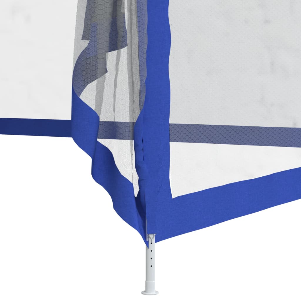 vidaXL Huvimaja kaksoiskatolla sininen 3x3x2,68 m kangas