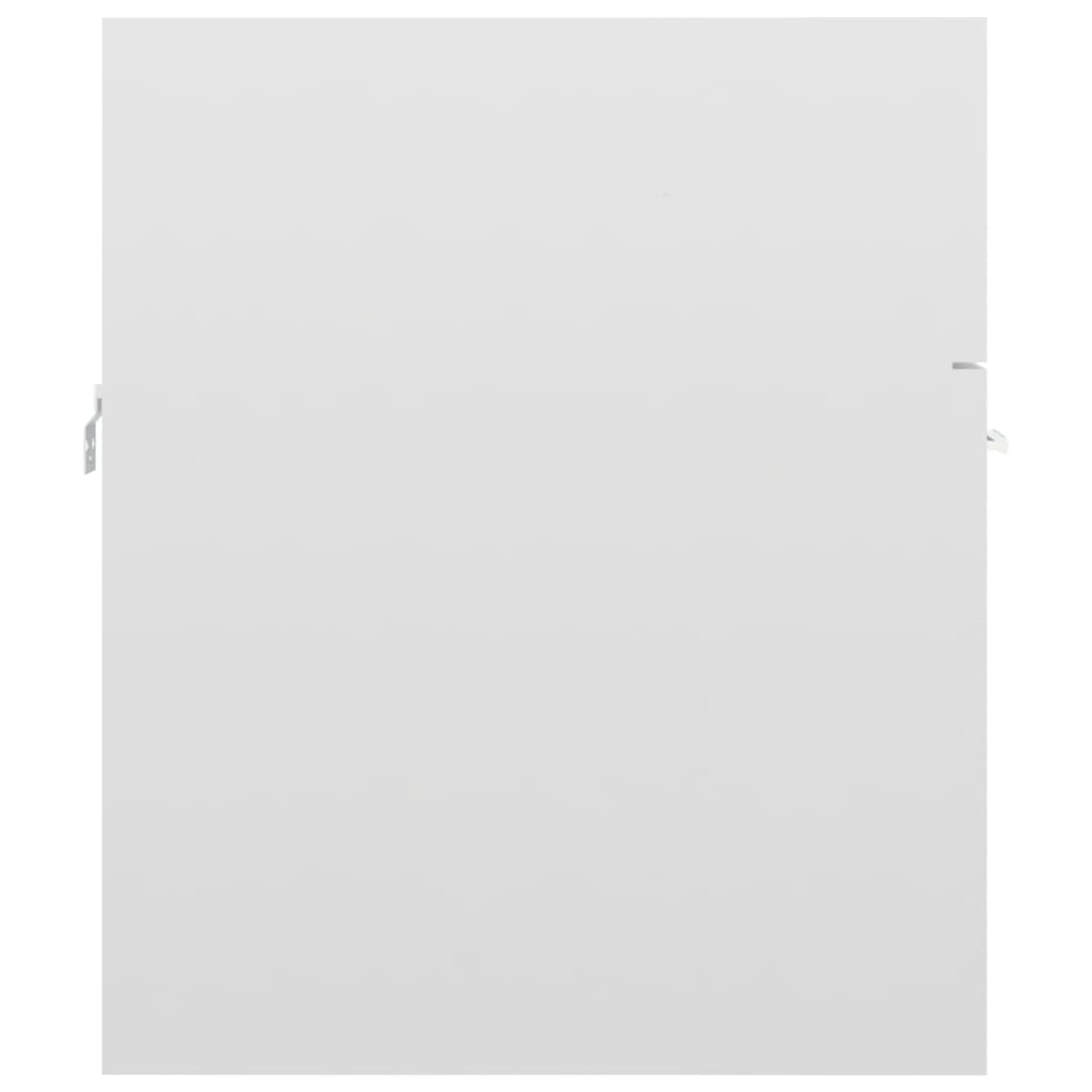 vidaXL Allaskaappi korkeakiilto valkoinen 41x38,5x46 cm lastulevy