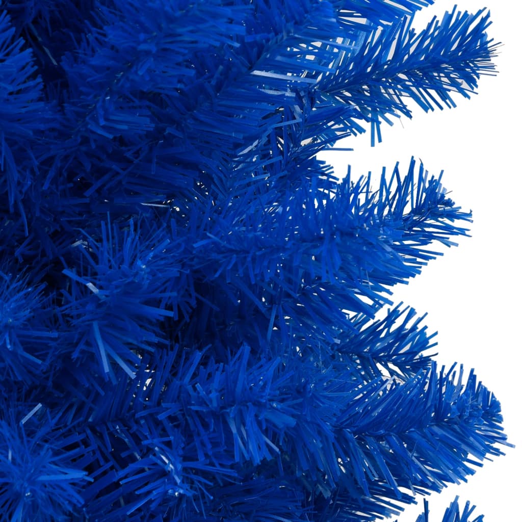 vidaXL Tekojoulukuusi palloilla esivalaistu sininen 240 cm PVC