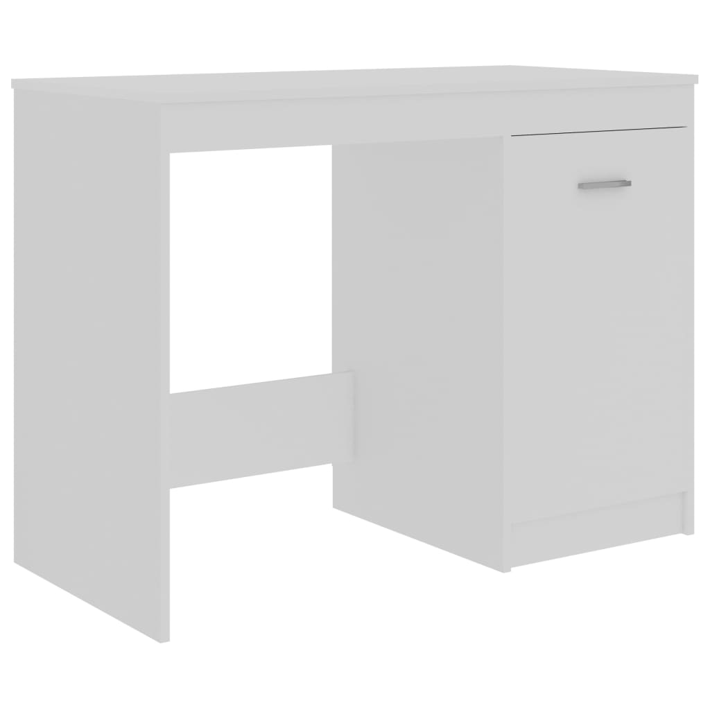 vidaXL Työpöytä valkoinen 140x50x76 cm lastulevy