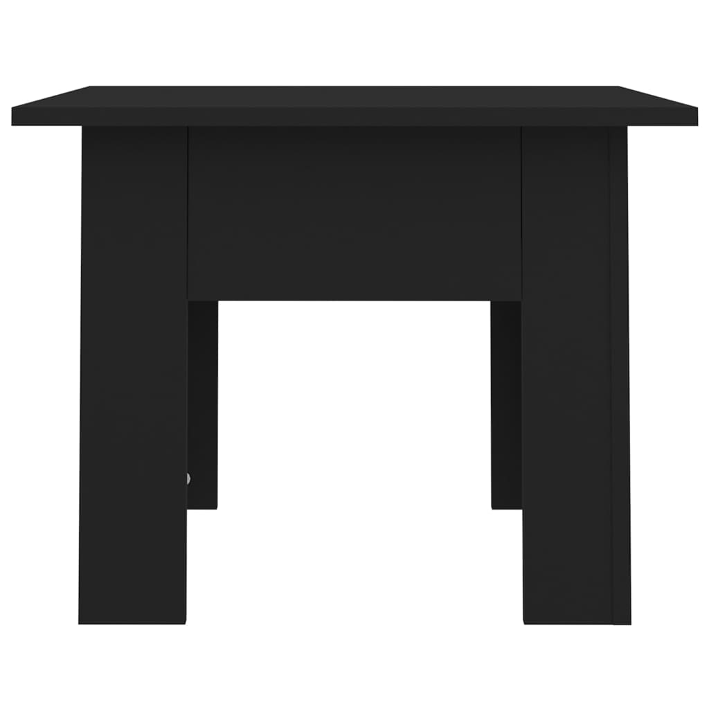 vidaXL Sohvapöytä musta 55x55x42 cm lastulevy