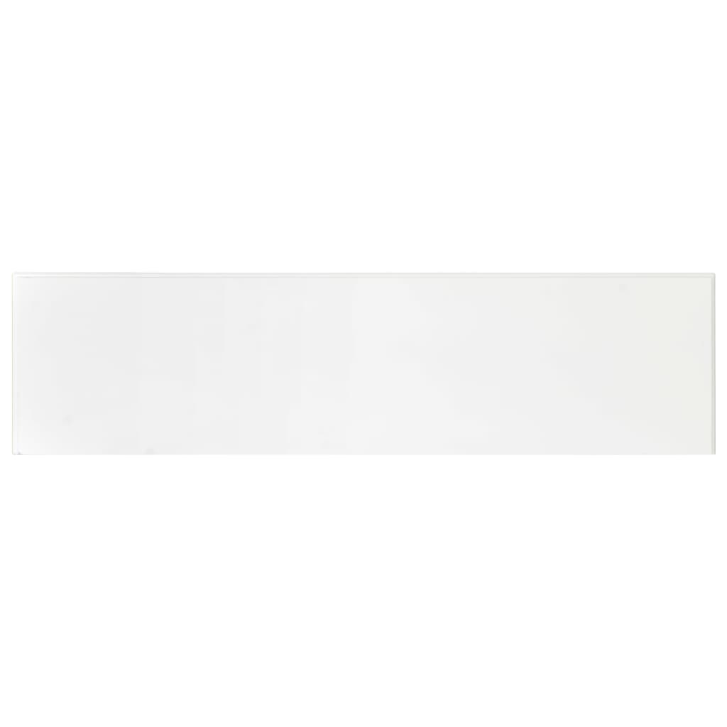 vidaXL Sivupöytä valkoinen 120x30x76 cm MDF