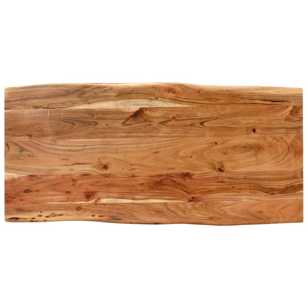 vidaXL Ruokapöytä 110x50x76 cm täysi akaasiapuu