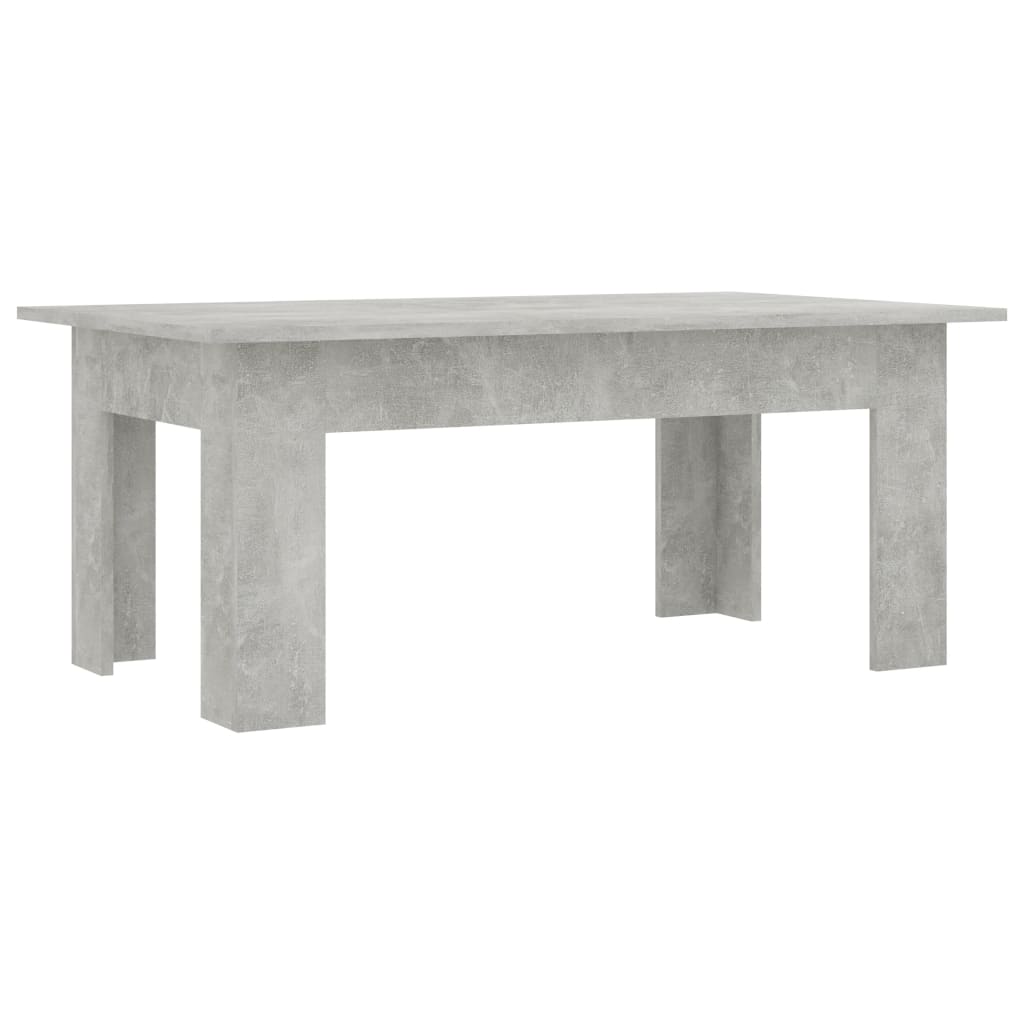 vidaXL Sohvapöytä betoninharmaa 100x60x42 cm lastulevy