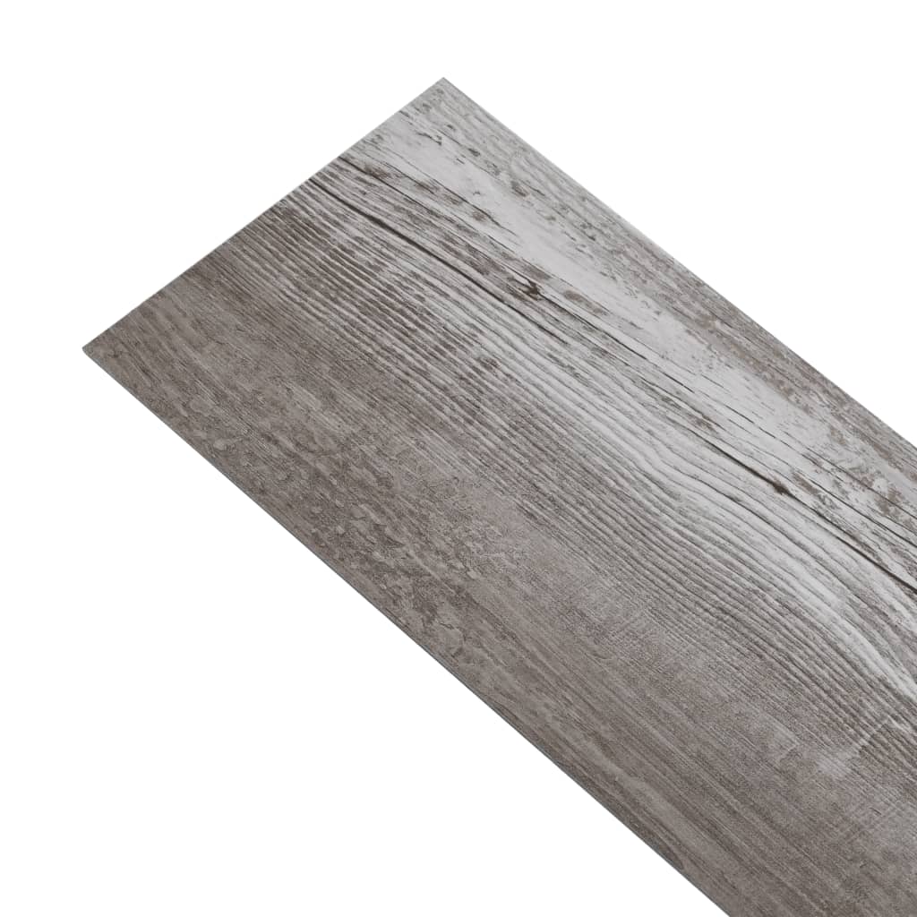 vidaXL PVC-lattialankut 5,02 m² 2 mm itseliimautuva matta puu ruskea