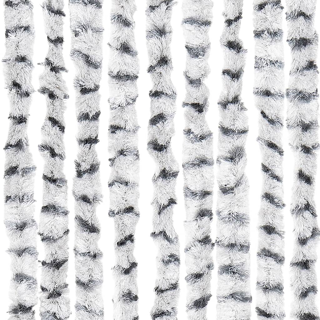 vidaXL Hyönteisverho vaalean- ja tummanharmaa 100x220 cm Chenille