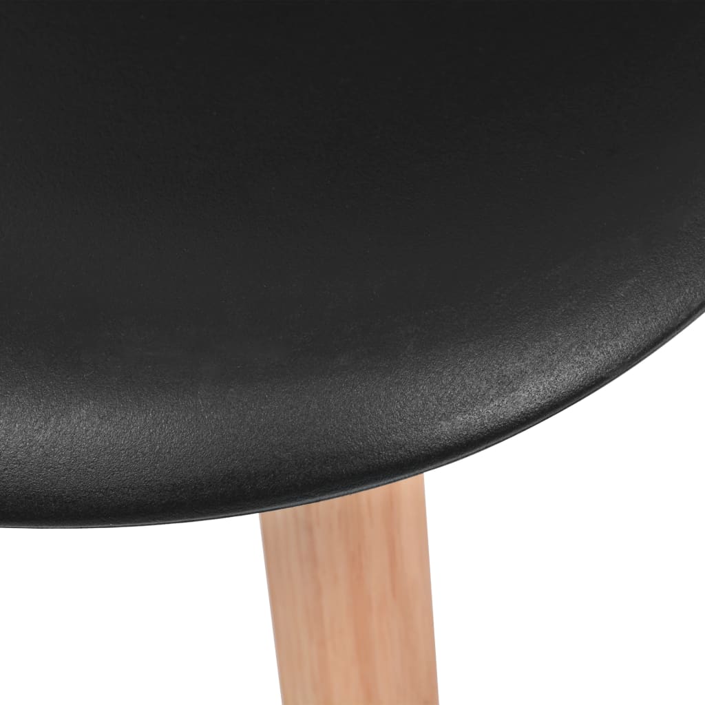 vidaXL Ruokapöydän tuolit 4 kpl musta muovi
