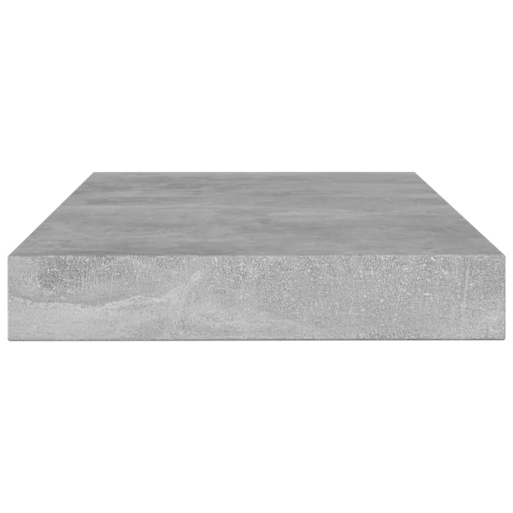 vidaXL Kirjahyllytasot 8 kpl betoninharmaa 100x10x1,5 cm lastulevy
