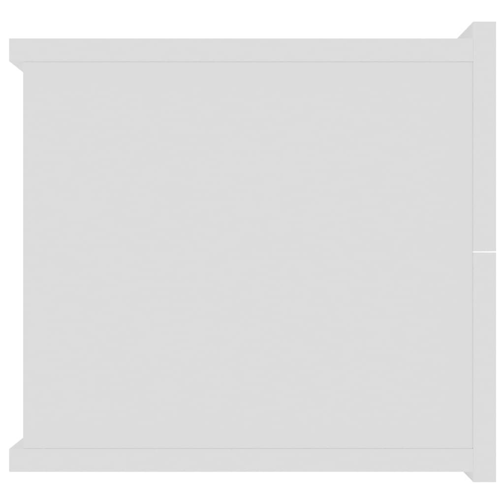 vidaXL Yöpöytä valkoinen 40x30x30 cm lastulevy