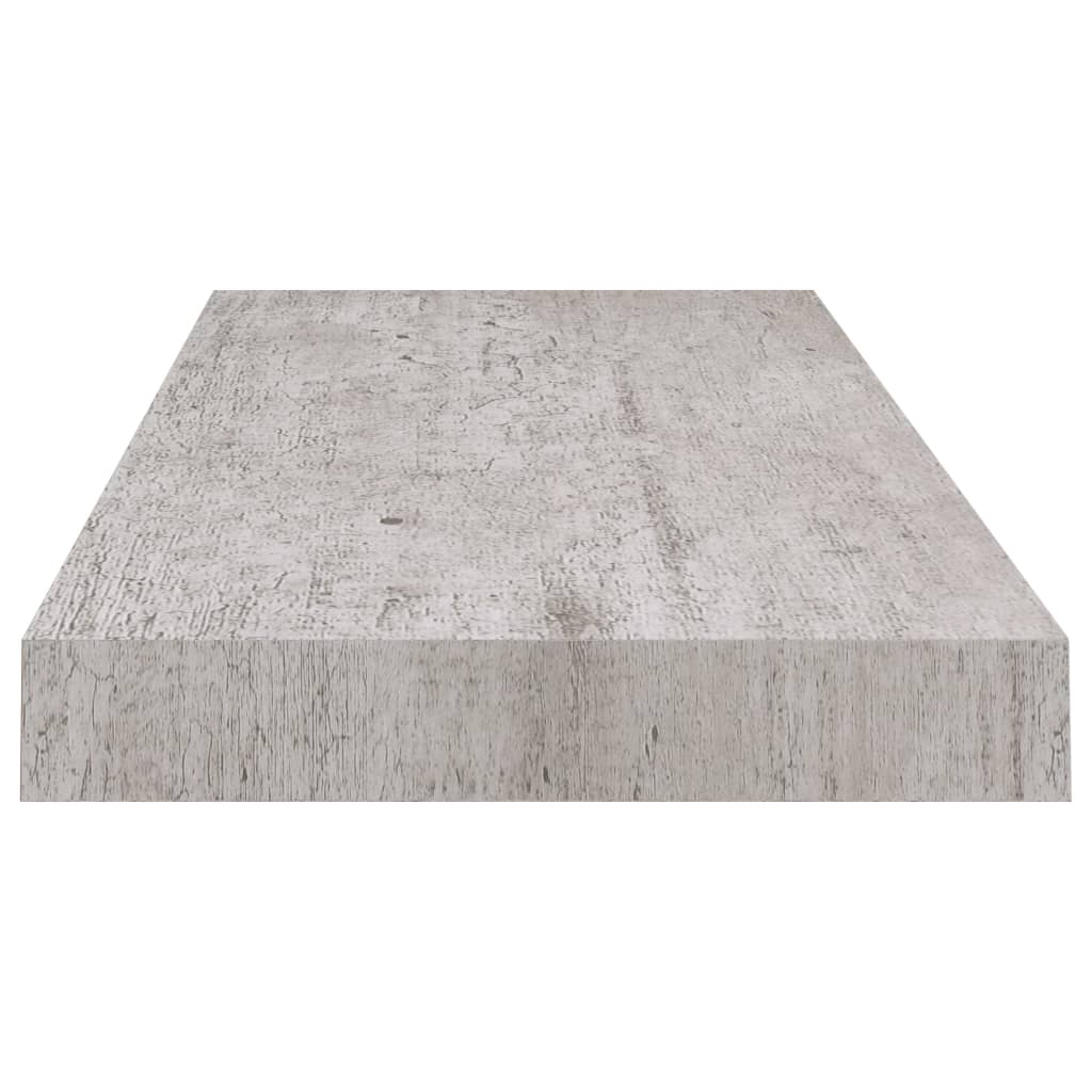 vidaXL Kelluvat seinähyllyt 4 kpl betoninharmaa 60x23,5x3,8 cm MDF