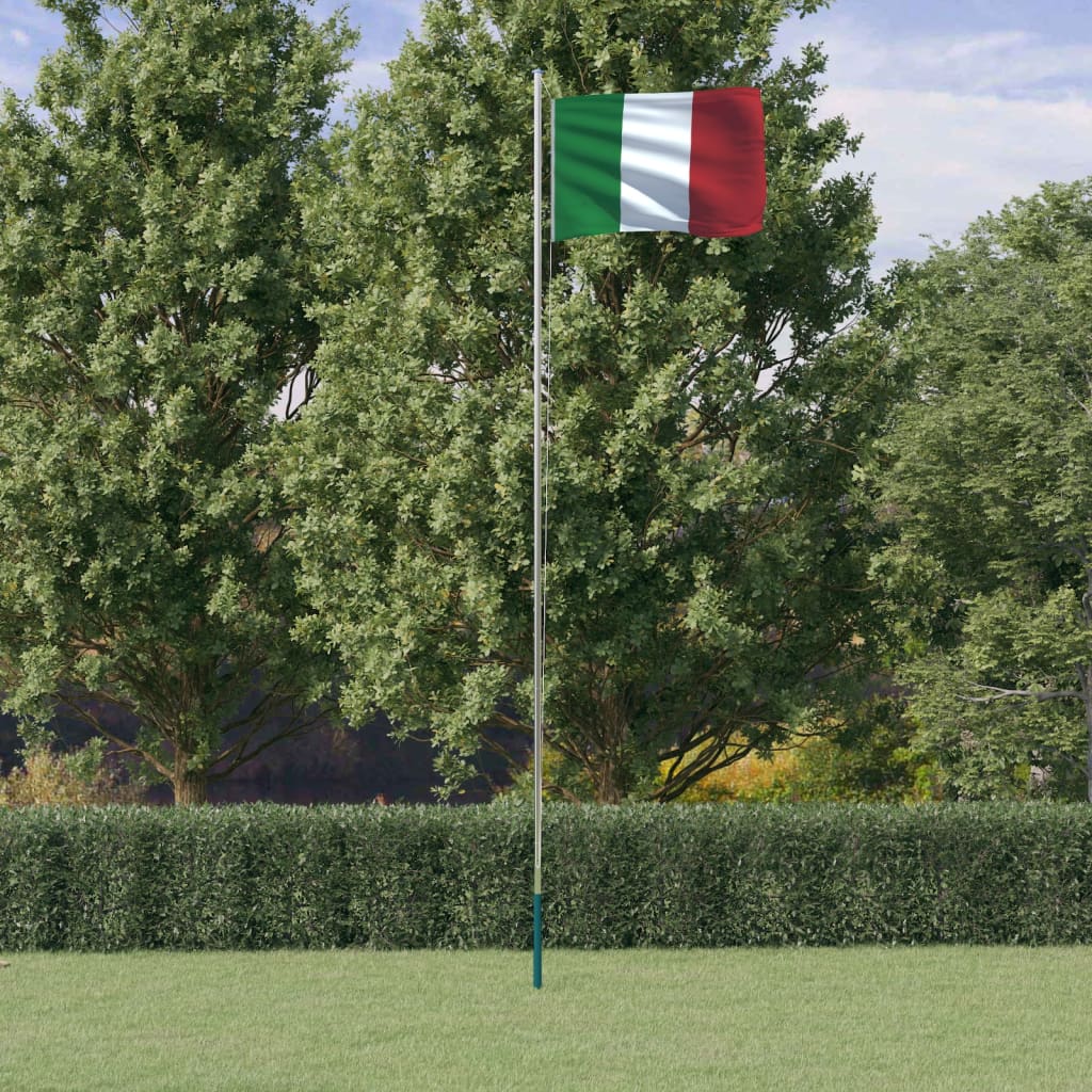 vidaXL Italian lippu ja lipputanko 6,23 m alumiini