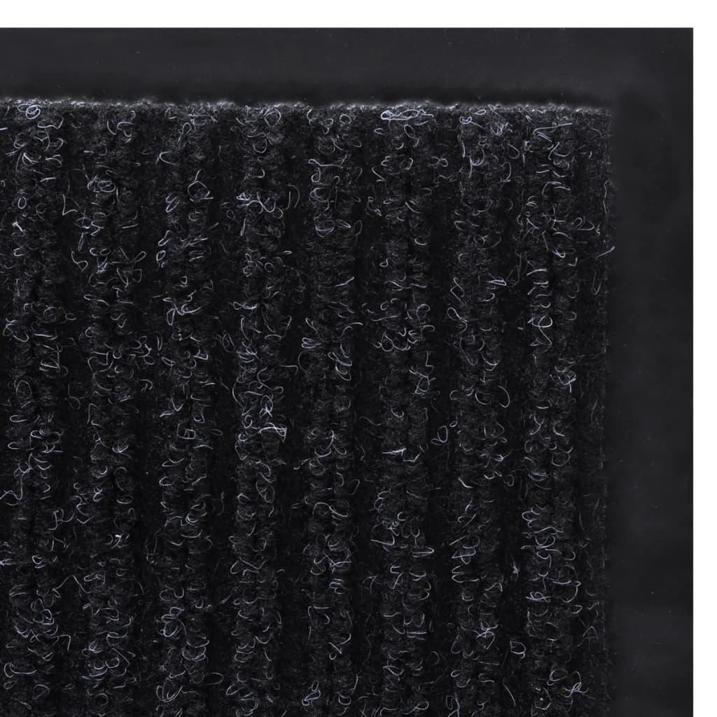 Musta PVC Ovimatto 90 x 150 cm
