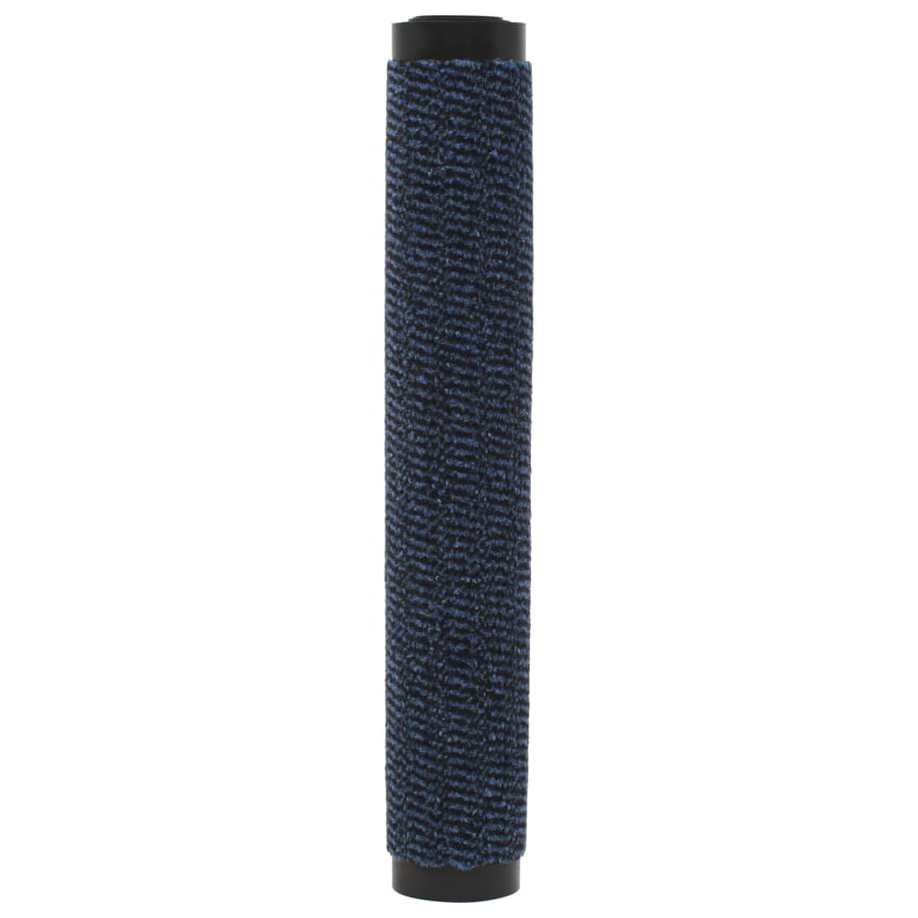vidaXL Kuramatot 2 kpl suorakulmainen nukkapinta 40x60 cm sininen
