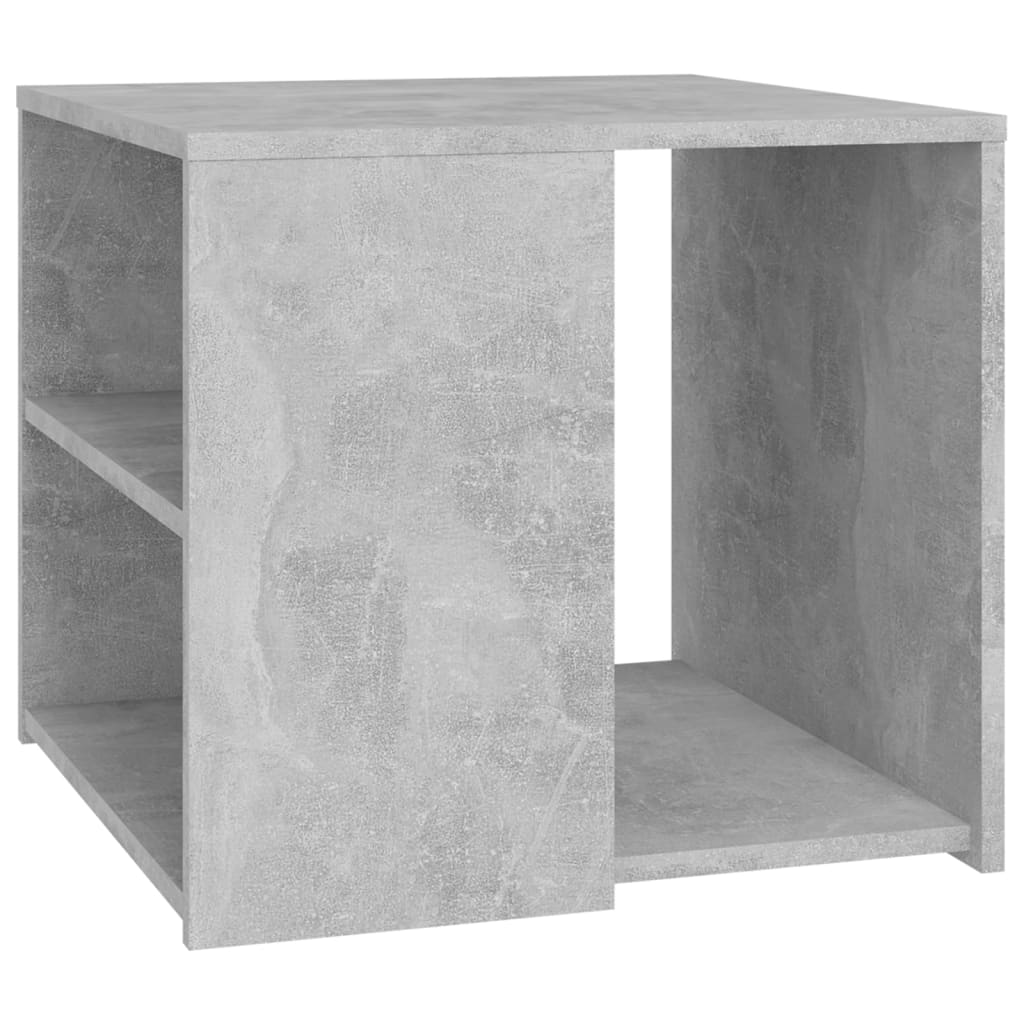 vidaXL Sivupöytä betoninharmaa 50x50x45 cm lastulevy