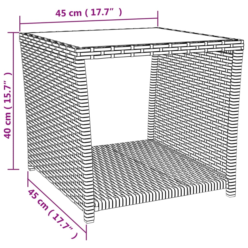 vidaXL 3-osainen Ulkoruokaryhmä tyynyillä harmaa polyrottinki