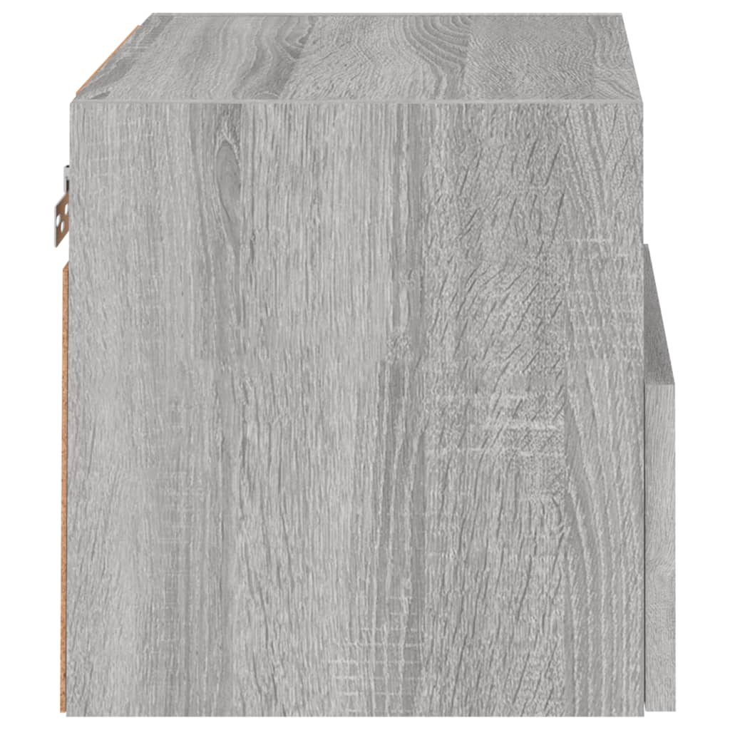 vidaXL TV-seinäkaappi harmaa Sonoma 40x30x30 cm tekninen puu