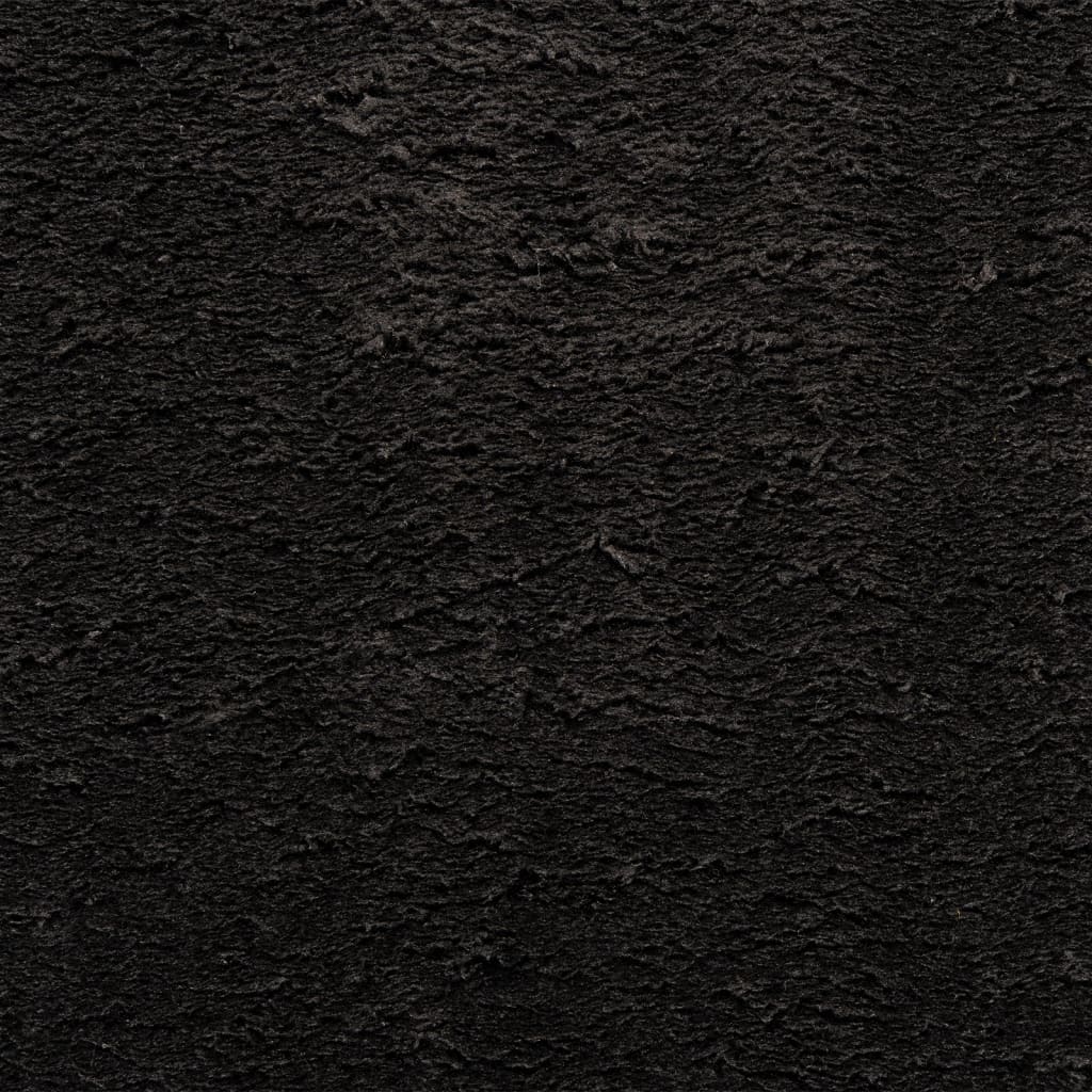 vidaXL Matto HUARTE lyhytnukkainen ja pestävä musta 60x110 cm
