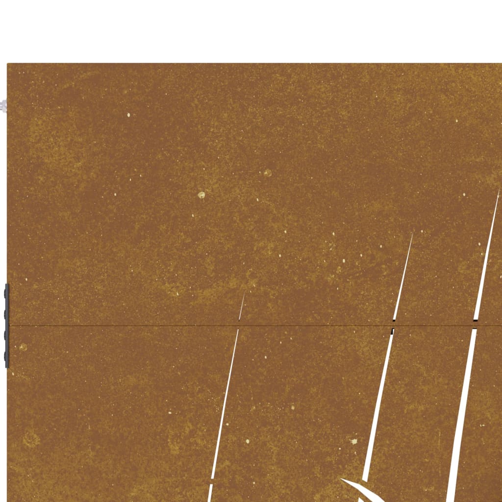 vidaXL Puutarhaportti 105x180 cm corten teräs ruohokuvio
