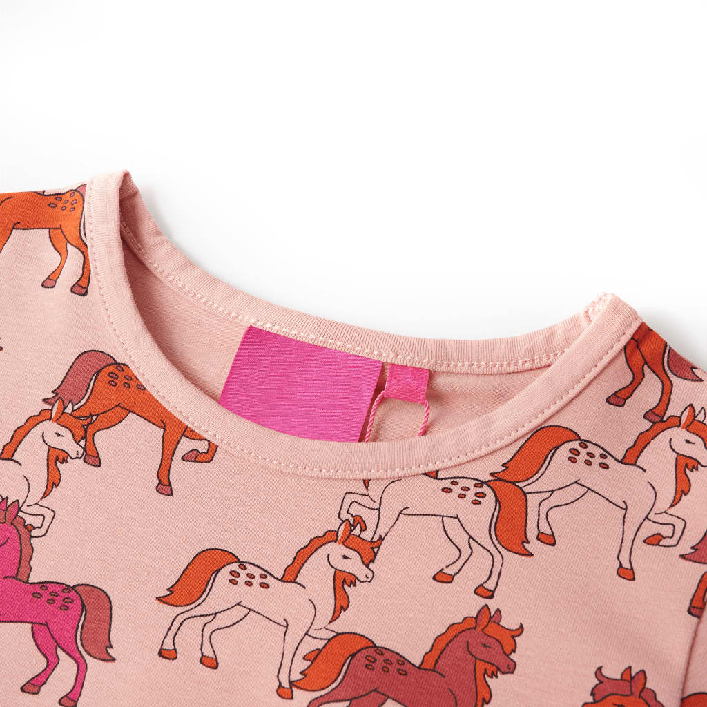 Lasten pitkähihainen pyjama vaaleanpunainen 92