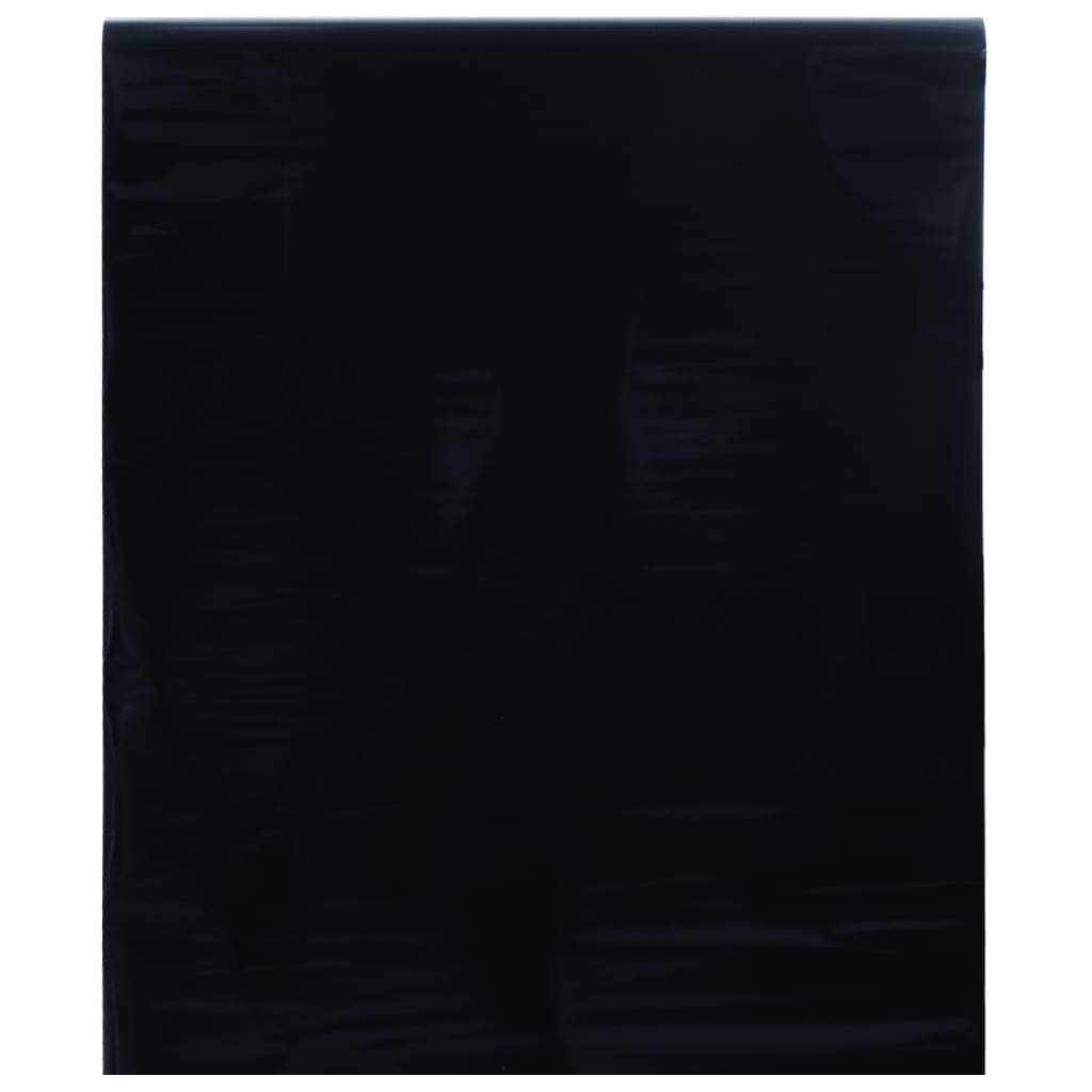 vidaXL Staattinen ikkunakalvo himmeä musta 45x1000 cm PVC