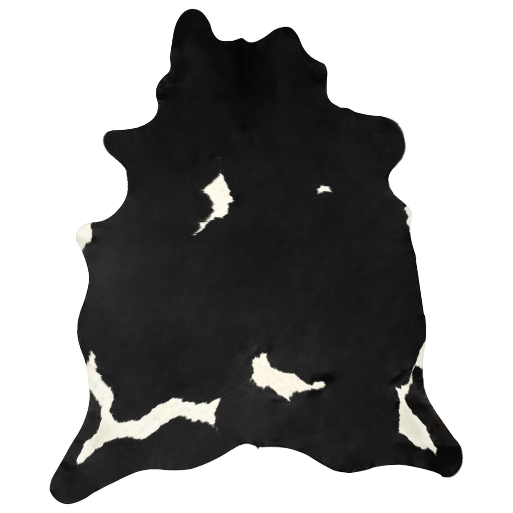 vidaXL Aito lehmäntaljamatto mustavalkoinen 180x220 cm
