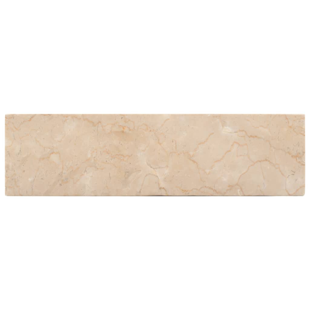 vidaXL Pesuallas 45x30x12 cm marmori korkeakiilto kerma
