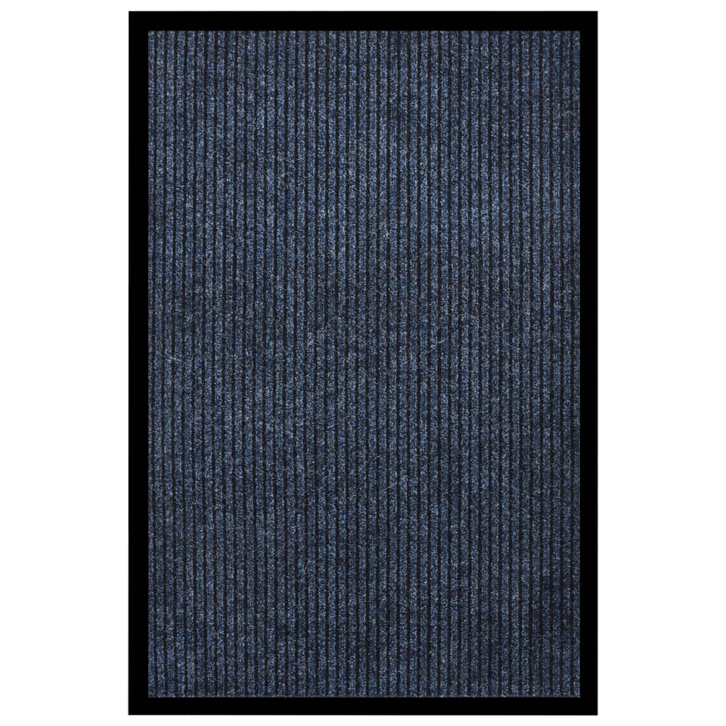 vidaXL Ovimatto raidallinen sininen 80x120 cm