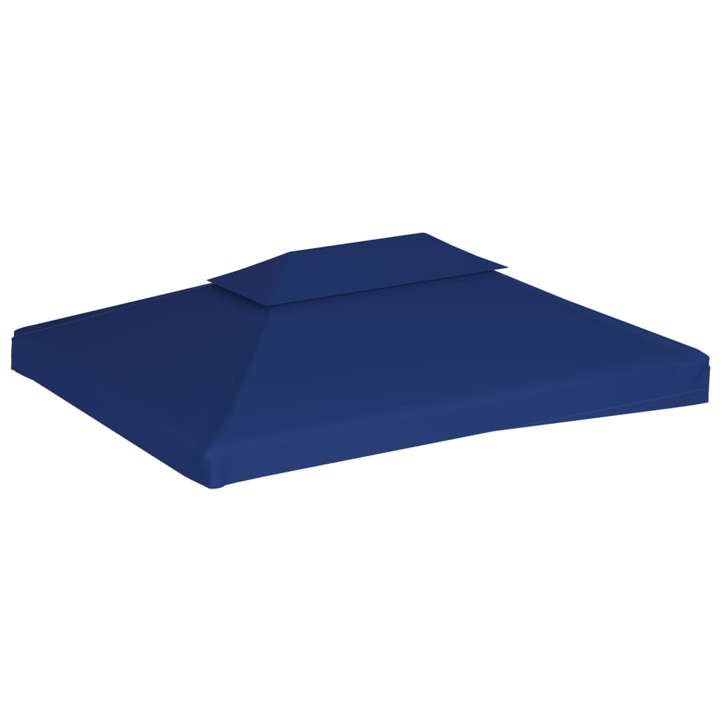 vidaXL Kaksikerroksinen huvimajan katto 310 g / m² 4x3 m sininen