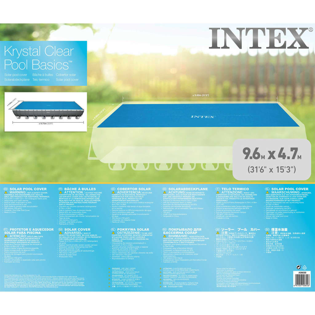 Intex Uima-altaan aurinkoenergiasuoja 975x488 suorakulmainen