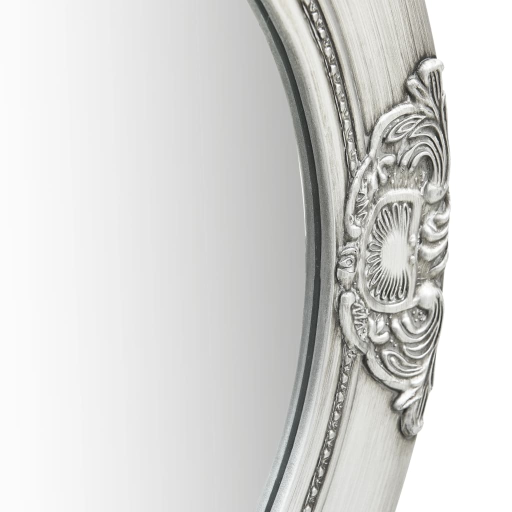vidaXL Seinäpeili barokkityylinen 50 cm hopea