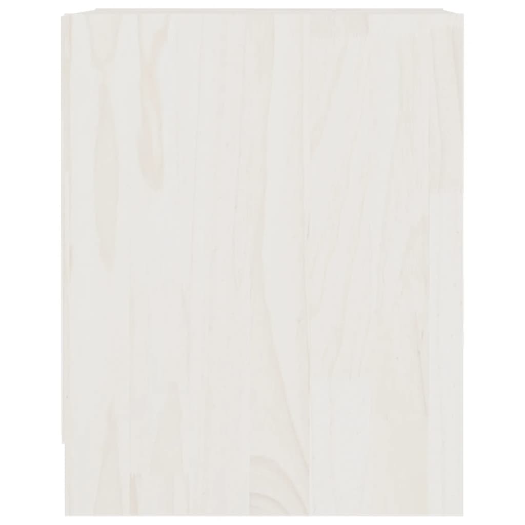 vidaXL Yöpöydät 2 kpl valkoinen 35,5x33,5x41,5 cm täysi mänty