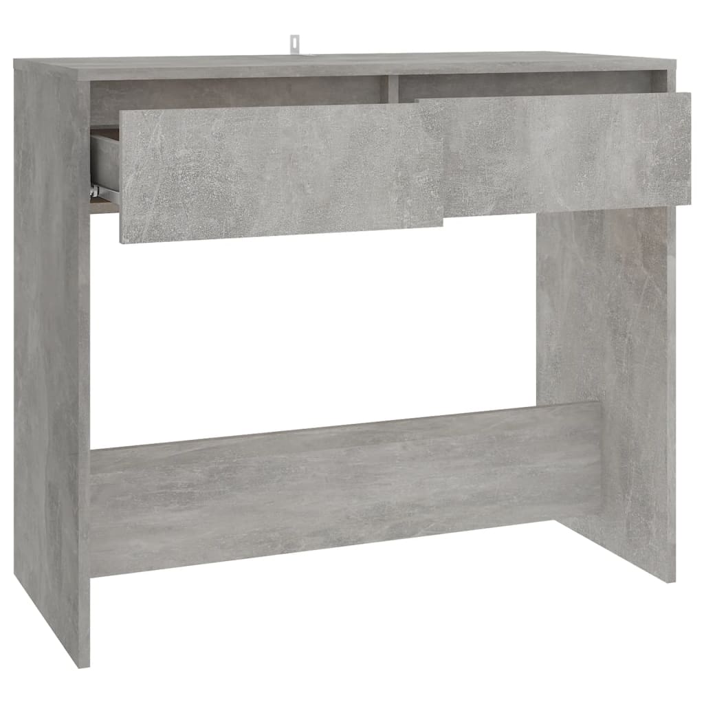 vidaXL Konsolipöytä betoninharmaa 89x41x76,5 cm teräs