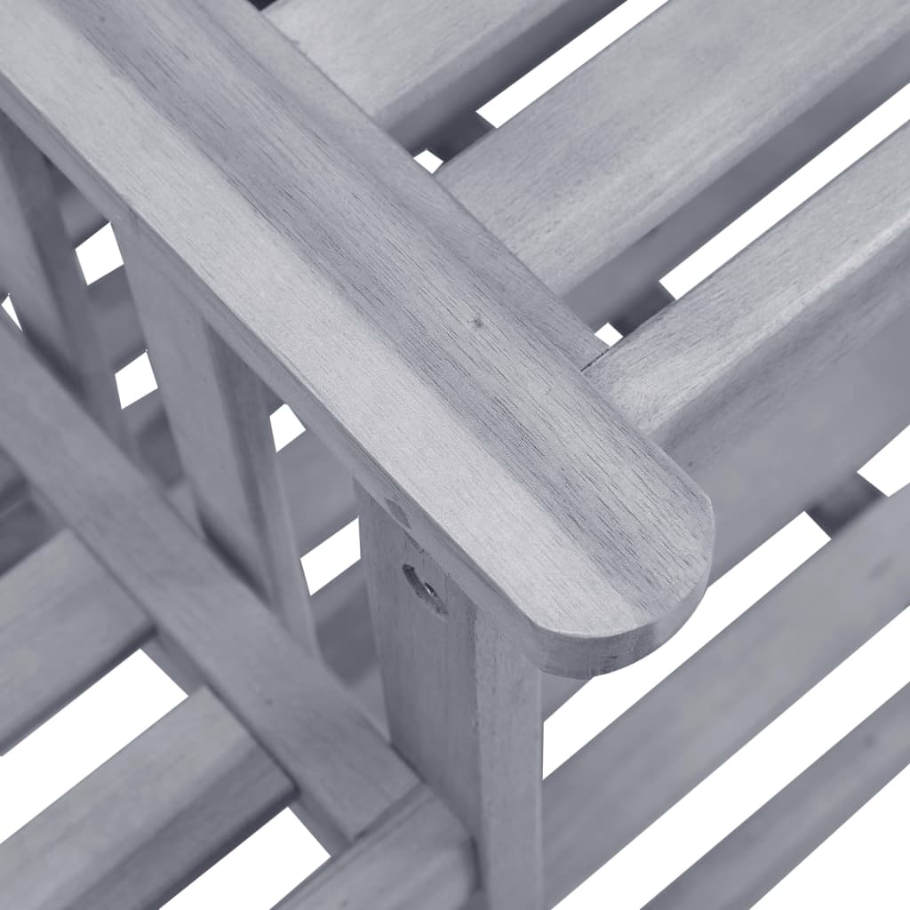 vidaXL Puutarhatuolit teepöydällä 159x61x92 cm täysi akaasiapuu