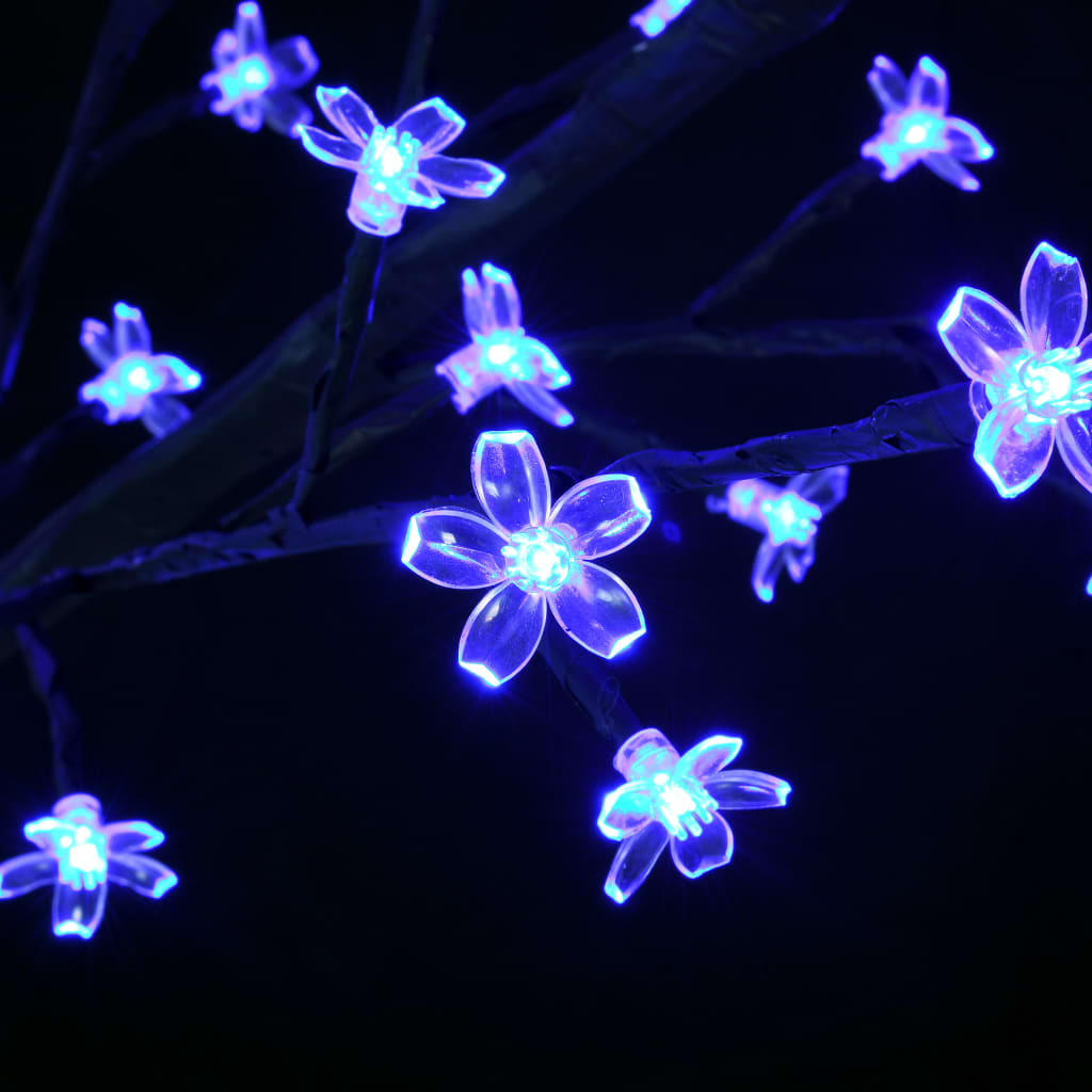 vidaXL Joulukuusi 120 sinistä LED-valoa kirsikankukka 150 cm