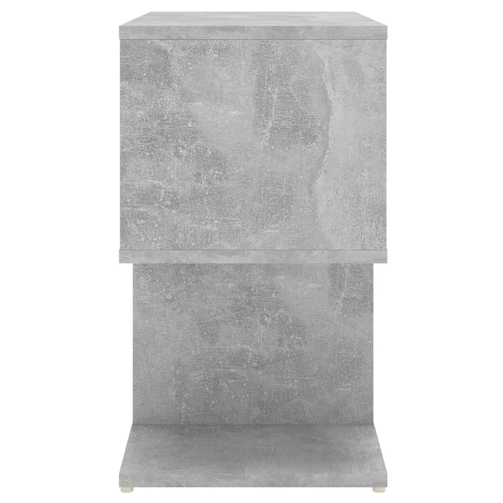 vidaXL Yöpöytä betoninharmaa 50x30x51,5 cm lastulevy