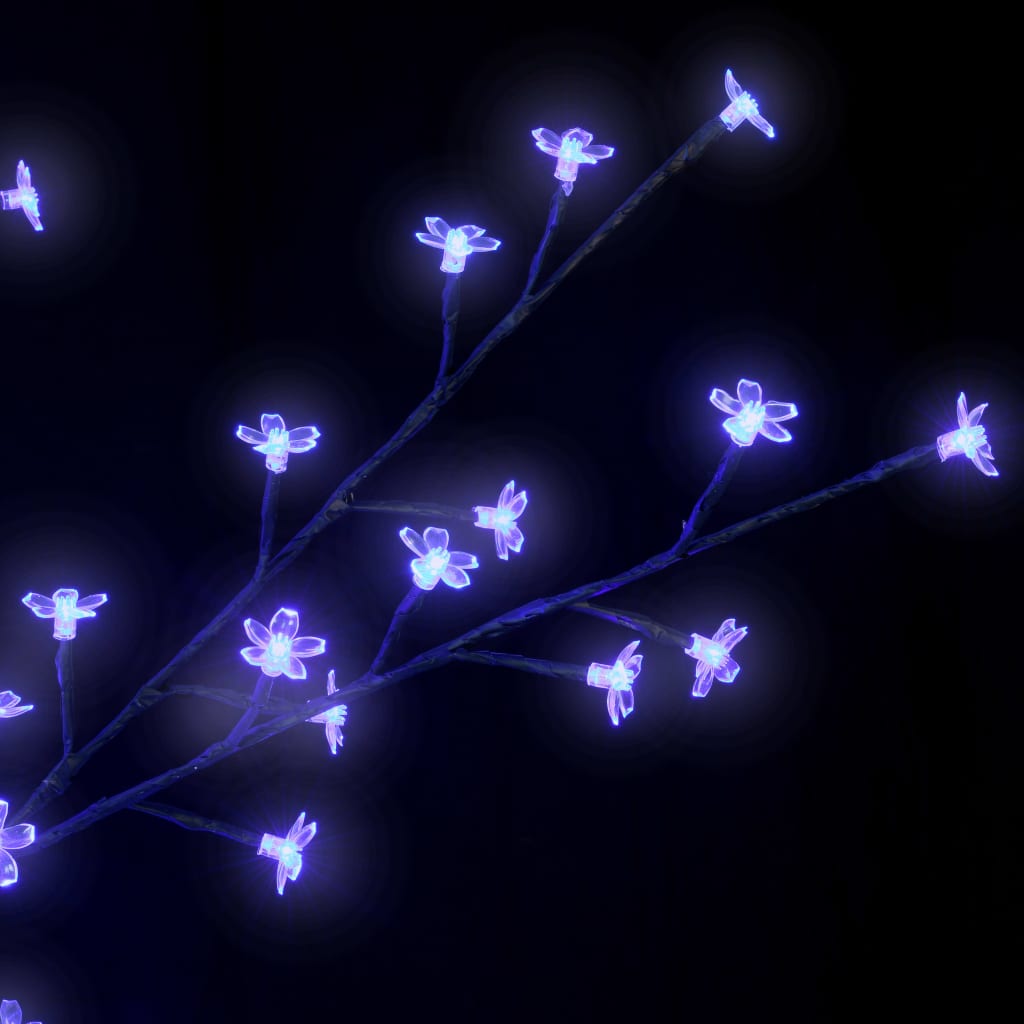 vidaXL Joulukuusi 1 200 sinistä LED-valoa kirsikankukka 400 cm