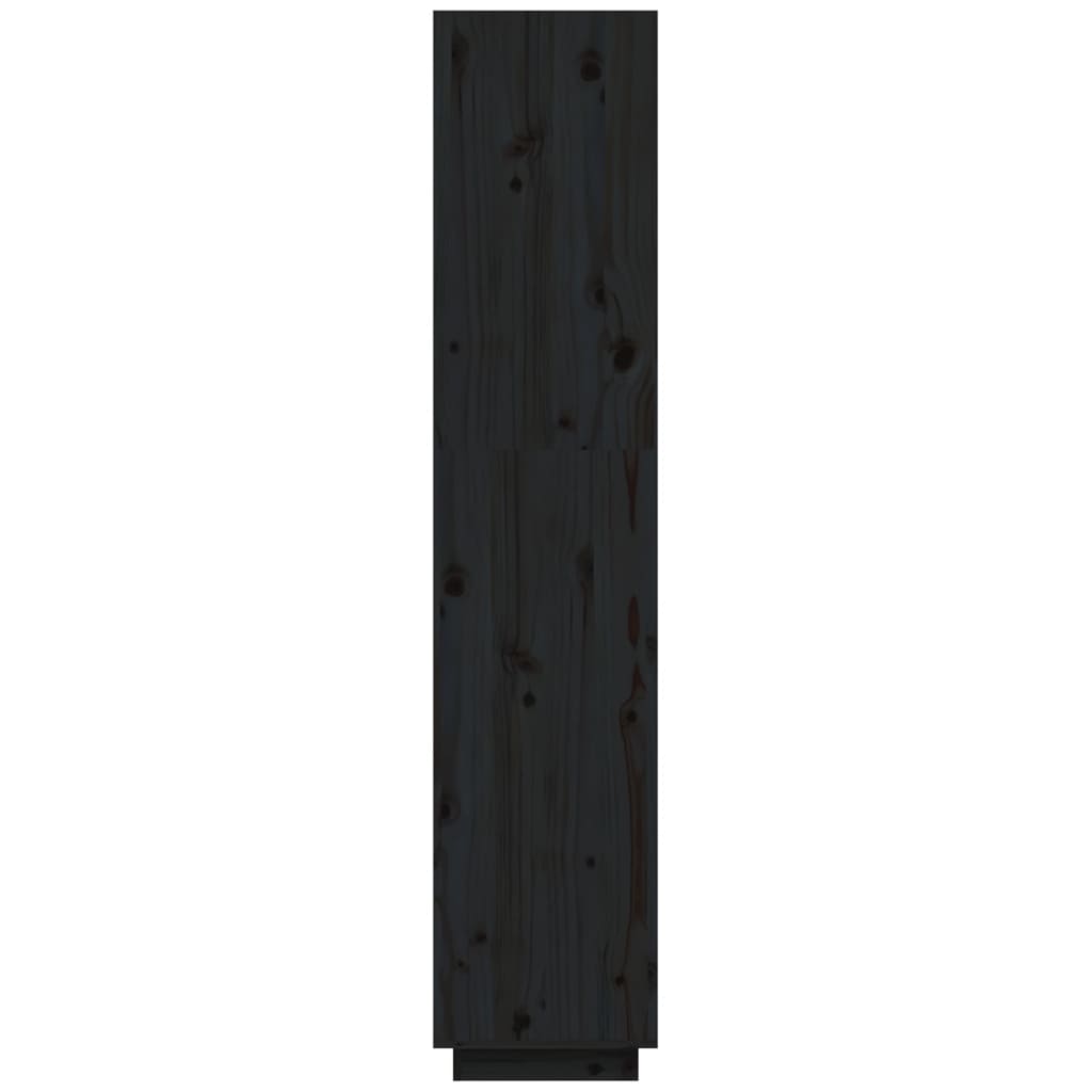 vidaXL Kirjahylly/tilanjakaja musta 40x35x167 cm täysi mänty