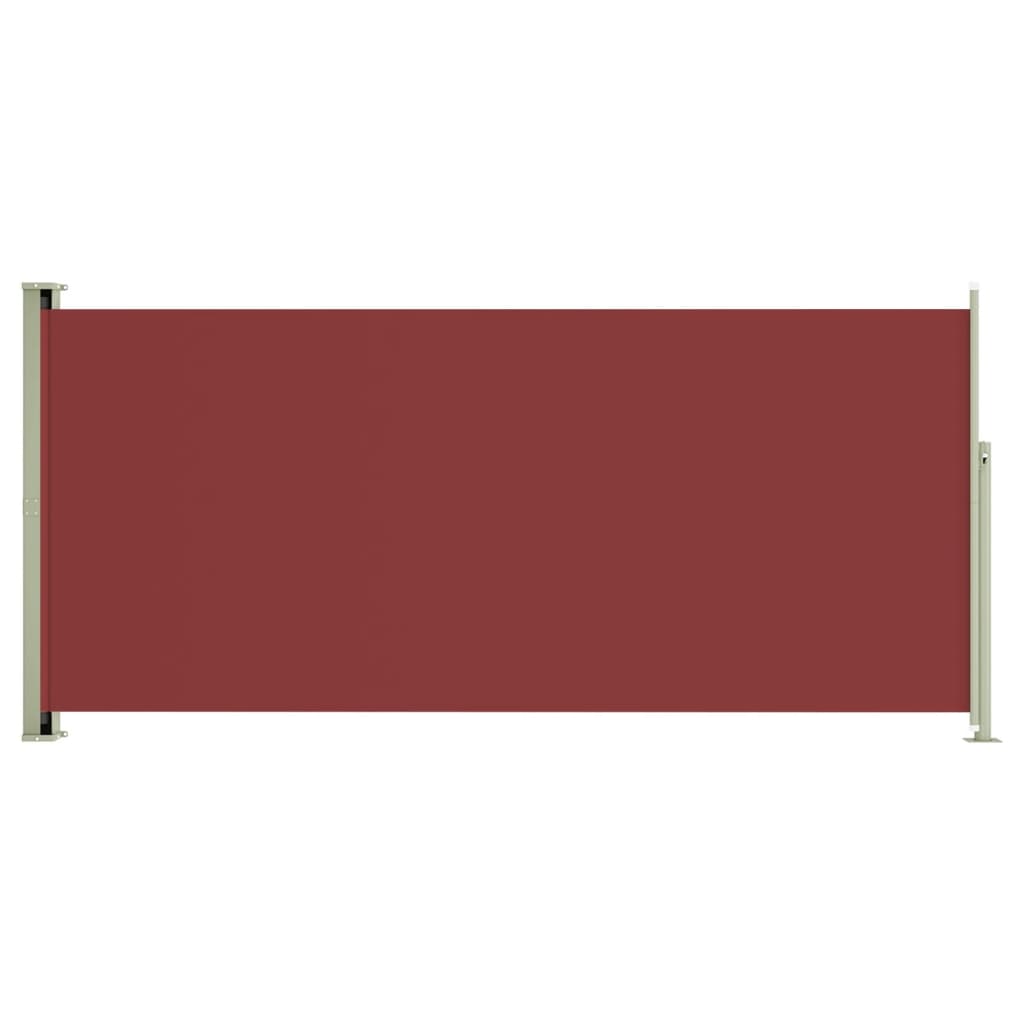 vidaXL Sisäänvedettävä terassin sivumarkiisi 140x300 cm punainen