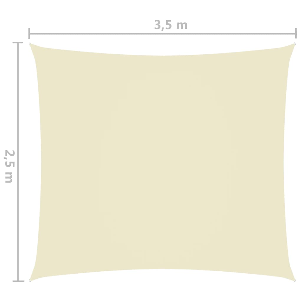 vidaXL Aurinkopurje Oxford-kangas suorakaide 2,5x3,5 m kerma