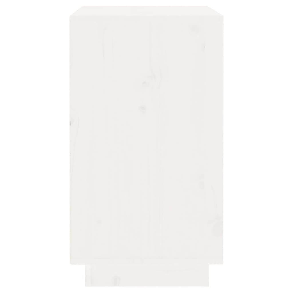 vidaXL Viinikaappi valkoinen 55,5x34x61 cm täysi mänty