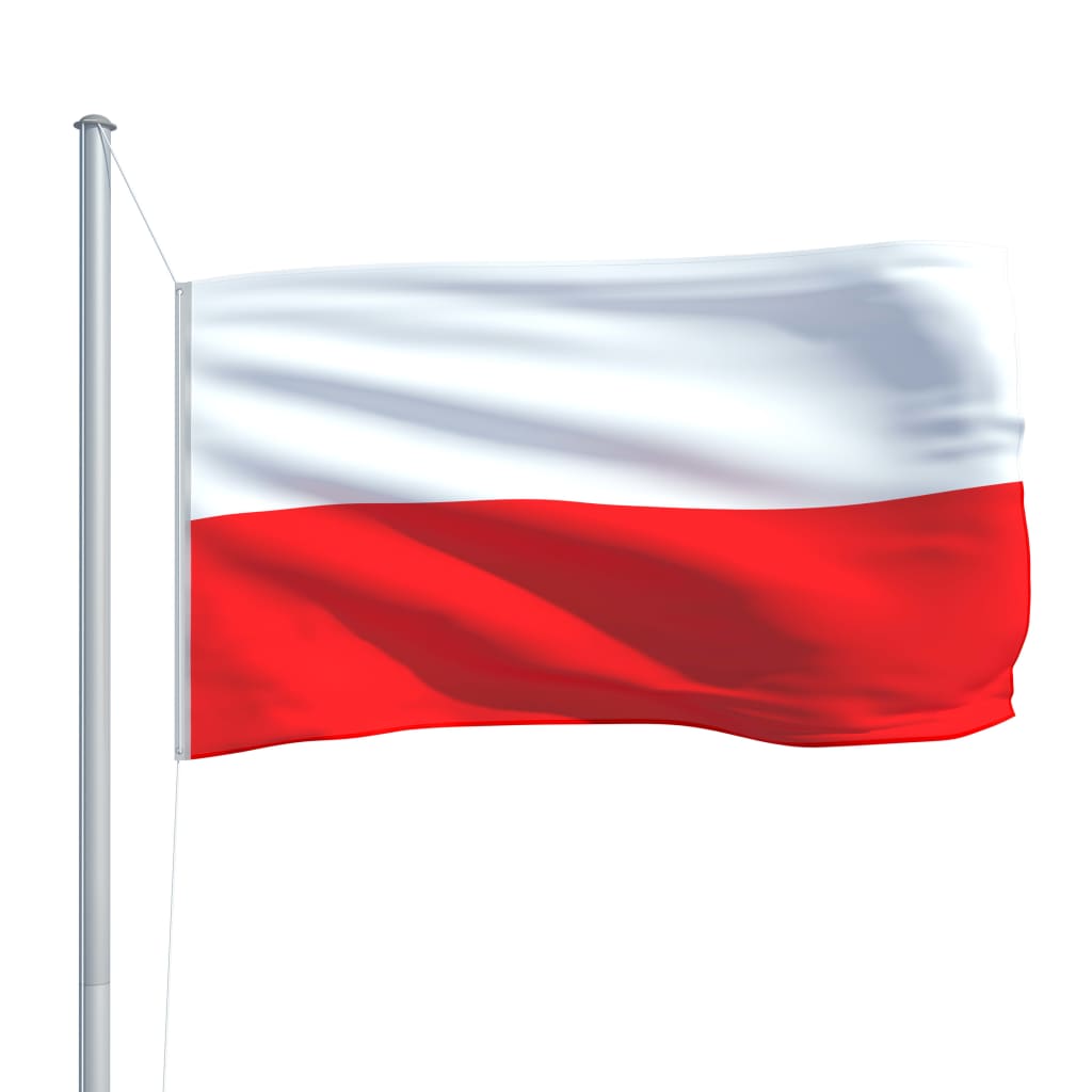 vidaXL Puolan lippu 90x150 cm