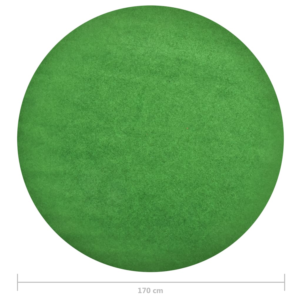 vidaXL Keinonurmi nastoilla halkaisija 170 cm vihreä pyöreä