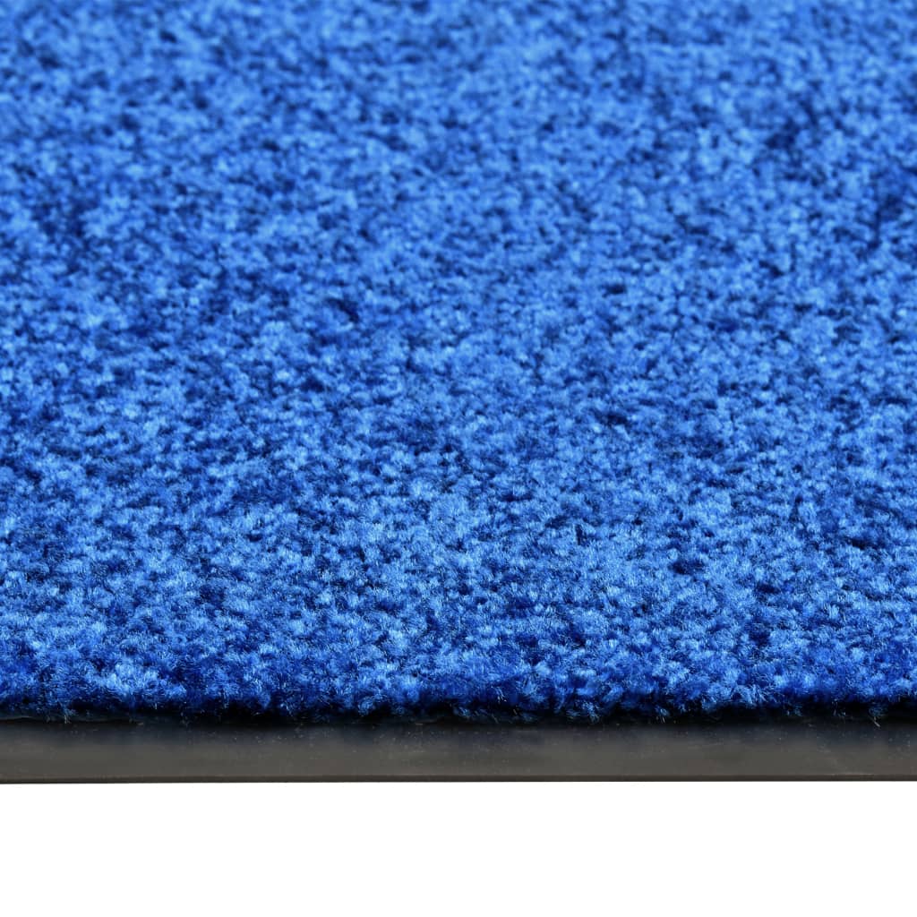 vidaXL Ovimatto pestävä sininen 60x90 cm
