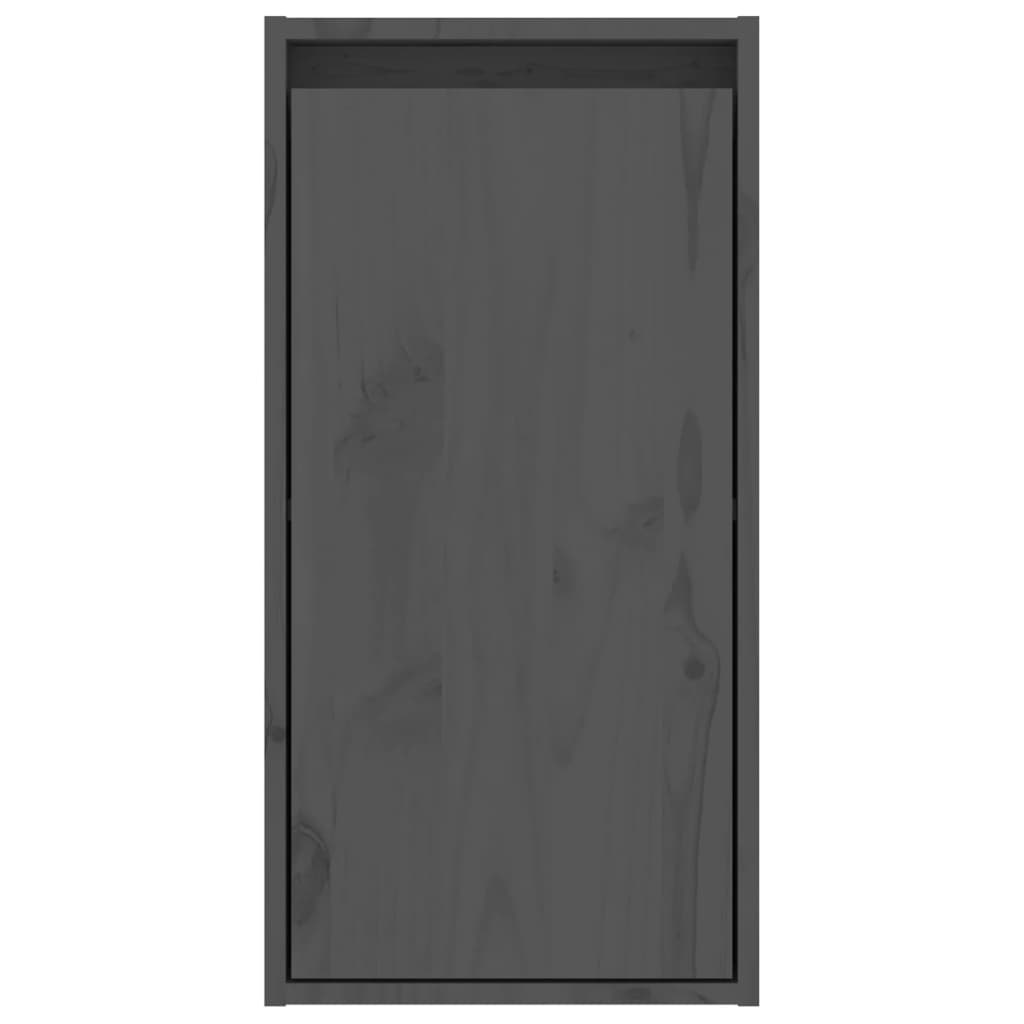 vidaXL Seinäkaappi harmaa 30x30x60 cm täysi mänty