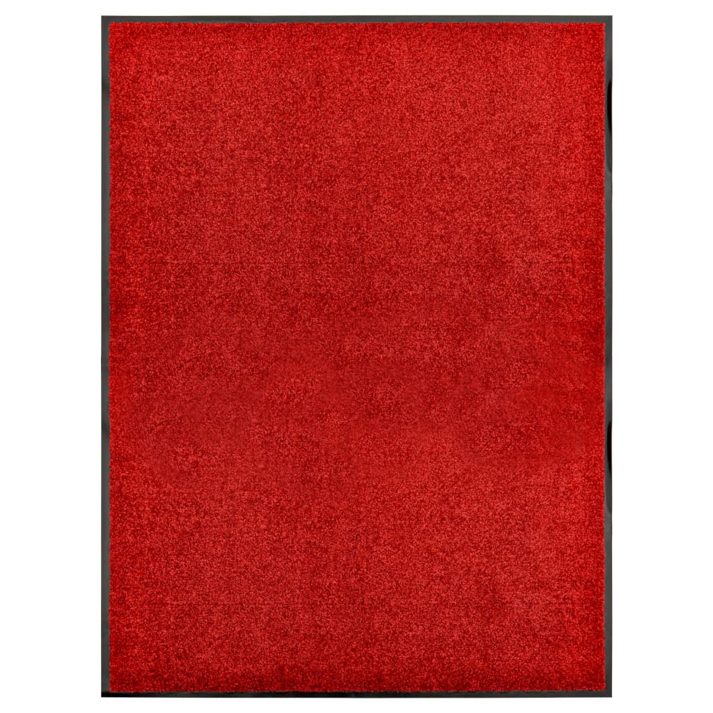 vidaXL Ovimatto pestävä punainen 90x120 cm