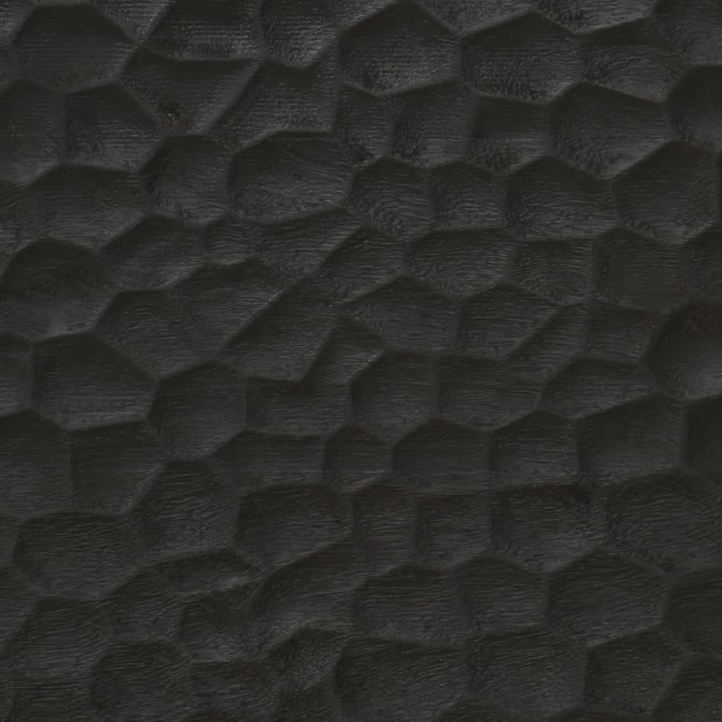 vidaXL Kylpyhuoneen seinäkaappi musta 38x33x48 cm täysi mangopuu
