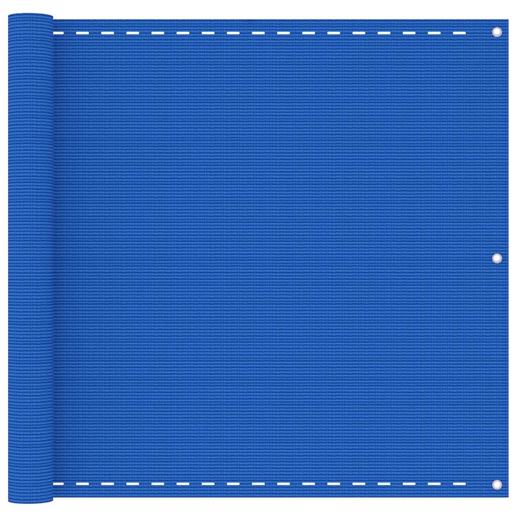 vidaXL Parvekkeen suoja sininen 90x600 cm HDPE