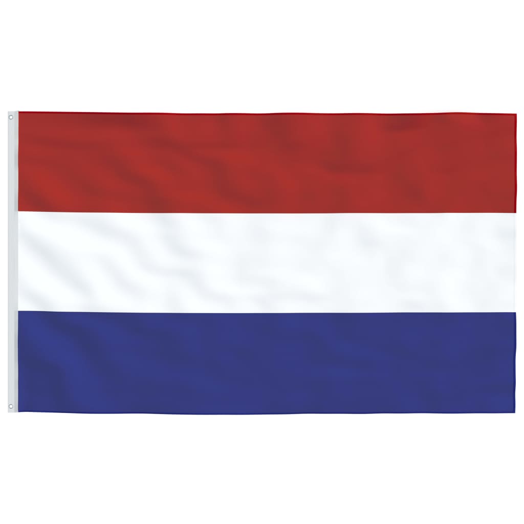 vidaXL Alankomaiden lippu ja lipputanko 6,23 m alumiini
