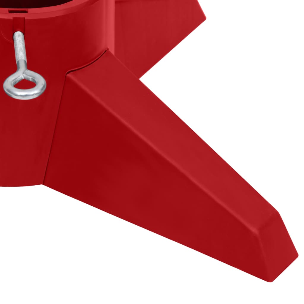 vidaXL Joulukuusen jalka punainen 55,5x55,5x15 cm