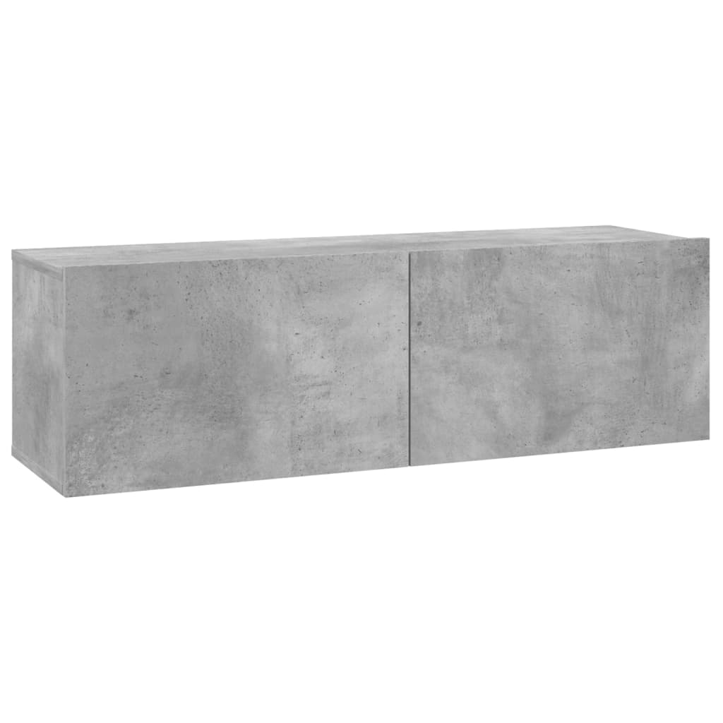 vidaXL TV-taso betoninharmaa 100x30x30 cm tekninen puu
